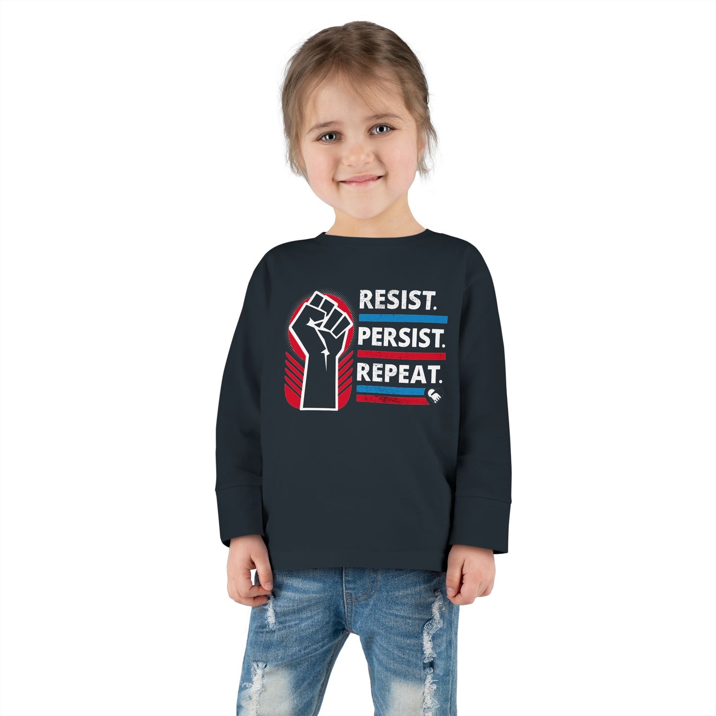 "Resist Persist Repeat" Toddler Long Sleeve Tee