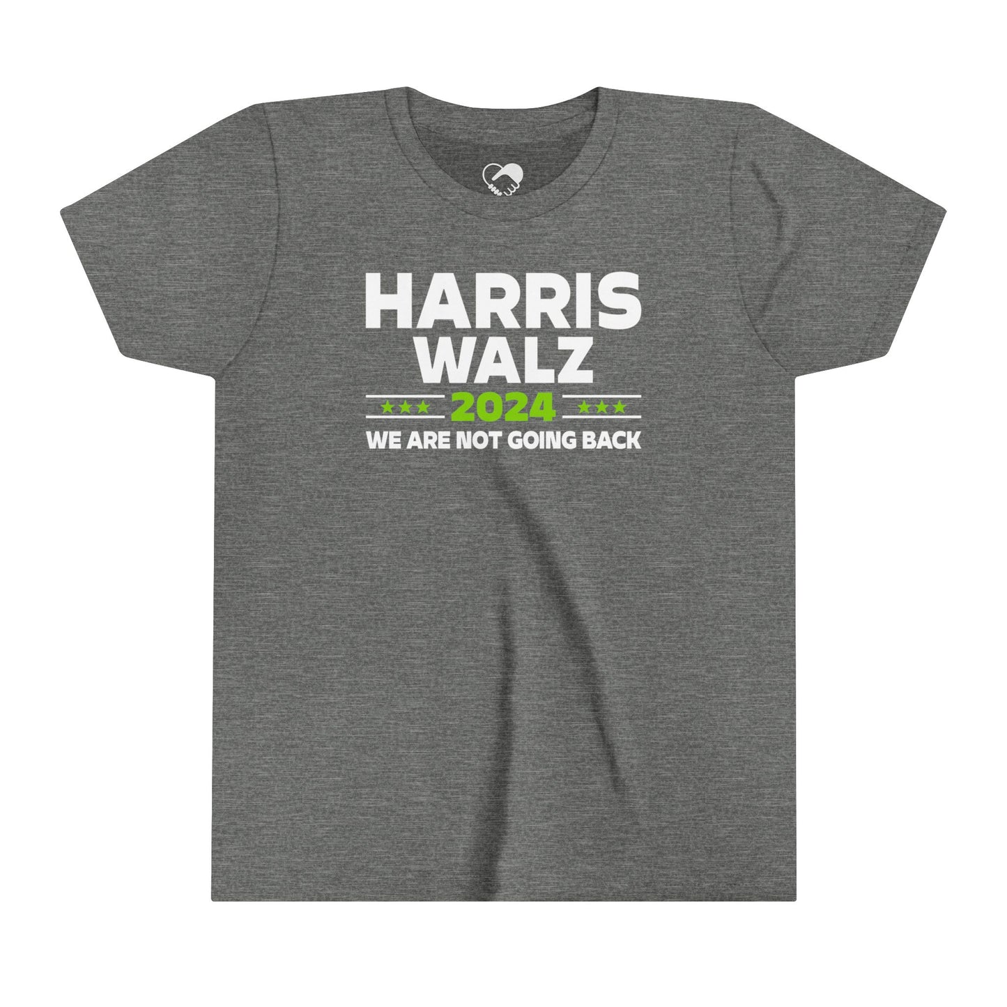 “Harris Walz 2024 (Brat Green)” Youth T-Shirt