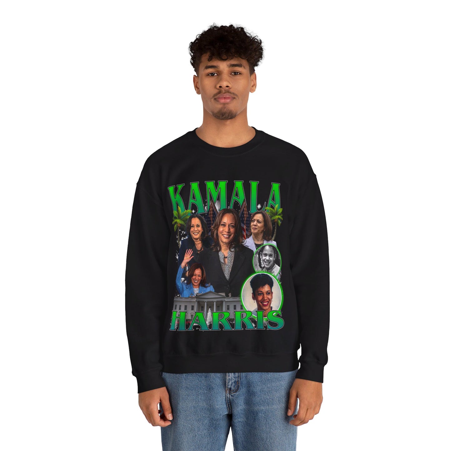 Kamala Harris / 1990s Bootleg Hip-Hop Style Unisex Sweatshirt