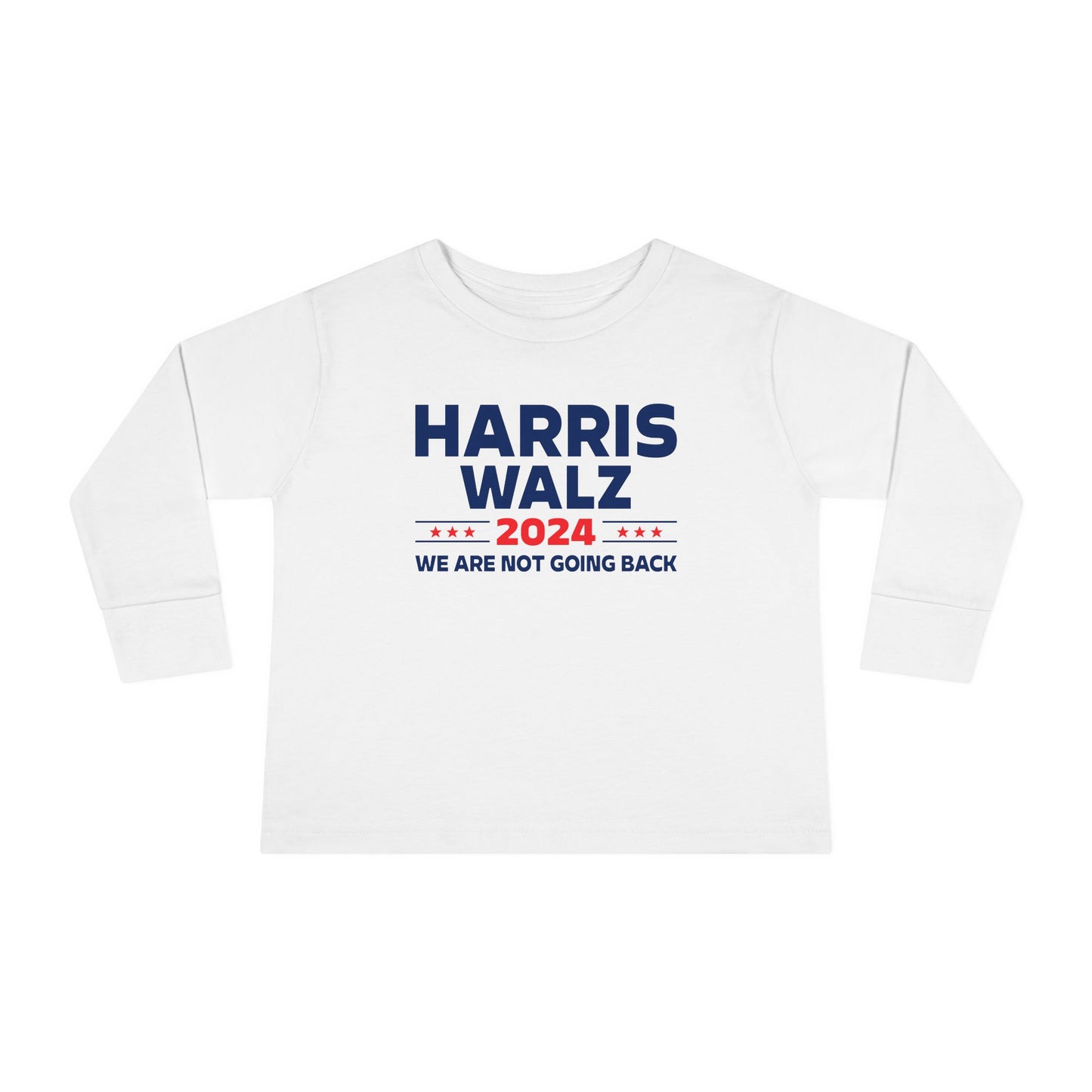 “Harris Walz 2024” Toddler Long Sleeve Tee