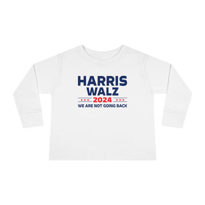 “Harris Walz 2024” Toddler Long Sleeve Tee