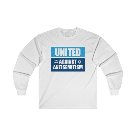 “United Against Antisemitism” Unisex Long Sleeve T-Shirt