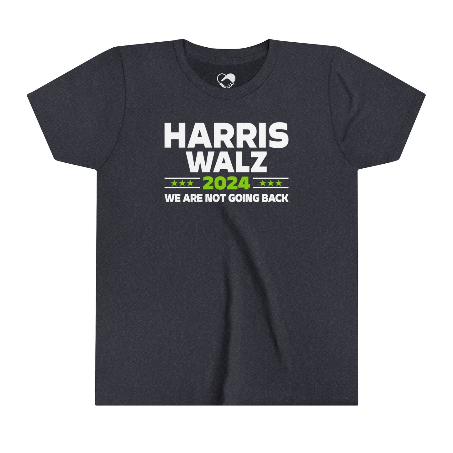 “Harris Walz 2024 (Brat Green)” Youth T-Shirt