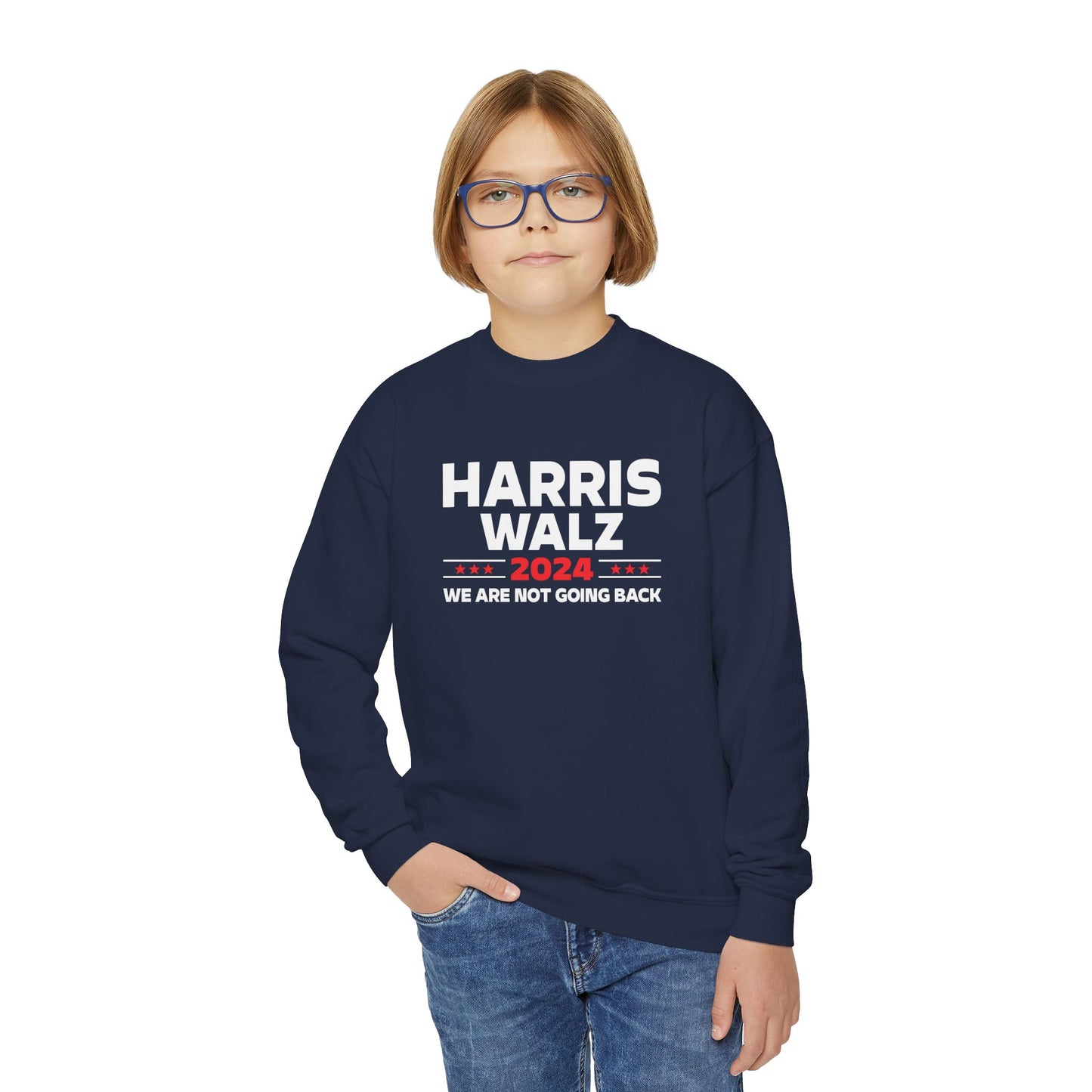 “Harris Walz 2024” Youth Sweatshirt