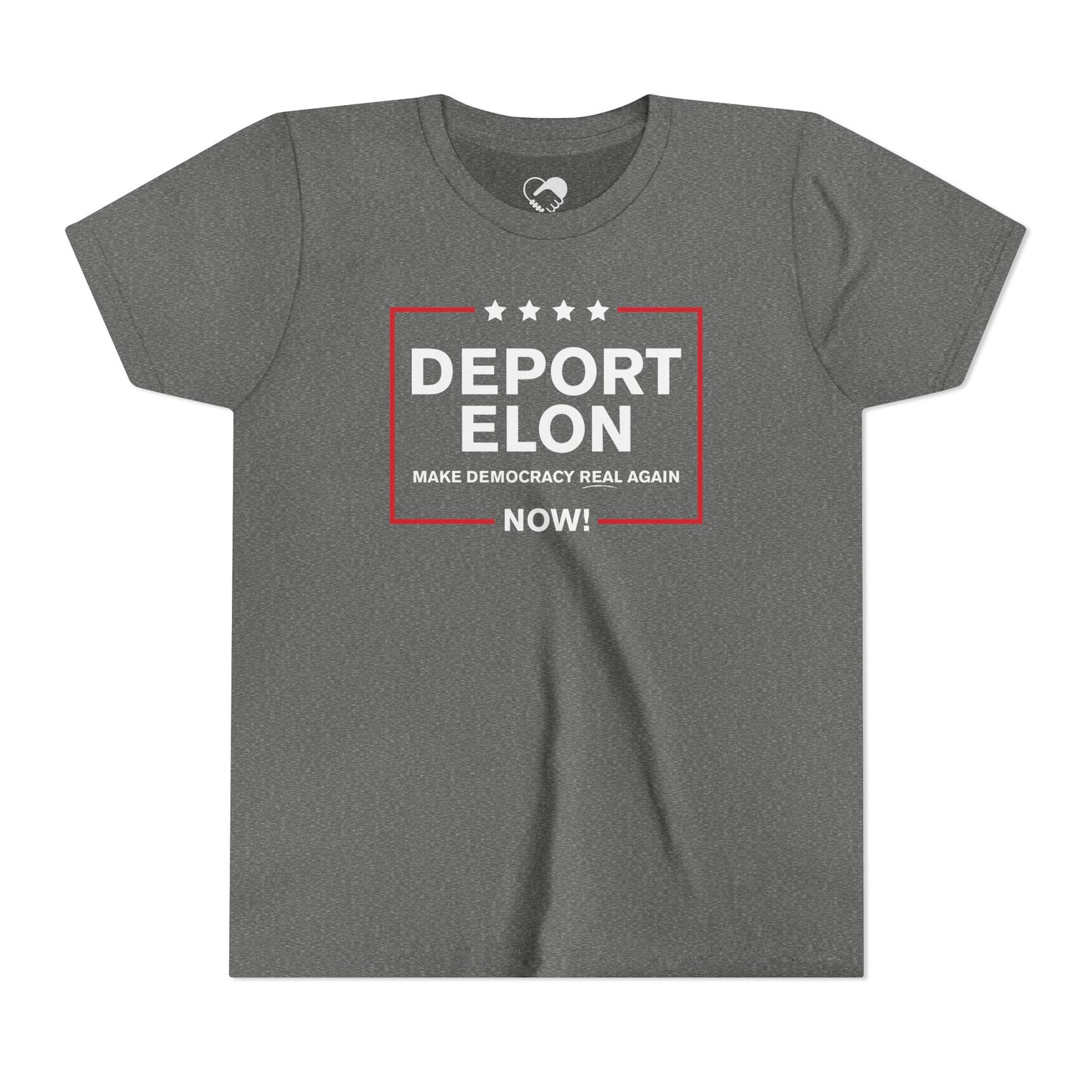 "Deport Elon Make Democracy Real Again" Youth T-Shirt