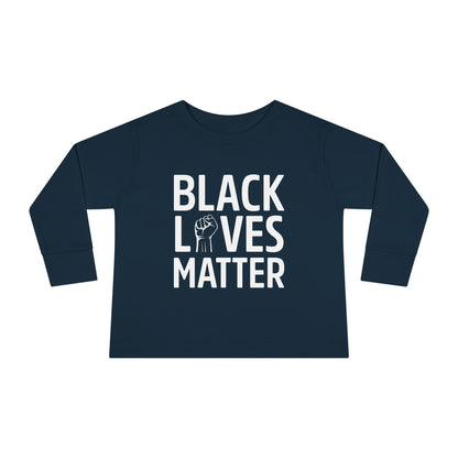 “Black Lives Matter – Unity Fist” Toddler Long Sleeve Tee