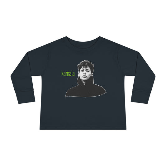 “Kamala IS brat” Toddler Long Sleeve Tee