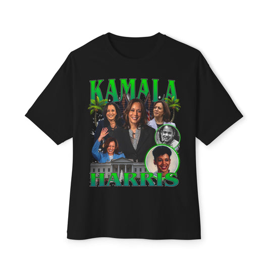 Kamala Harris Oversized Boxy T-shirt / 1990s Bootleg Hip-Hop Style (limited)