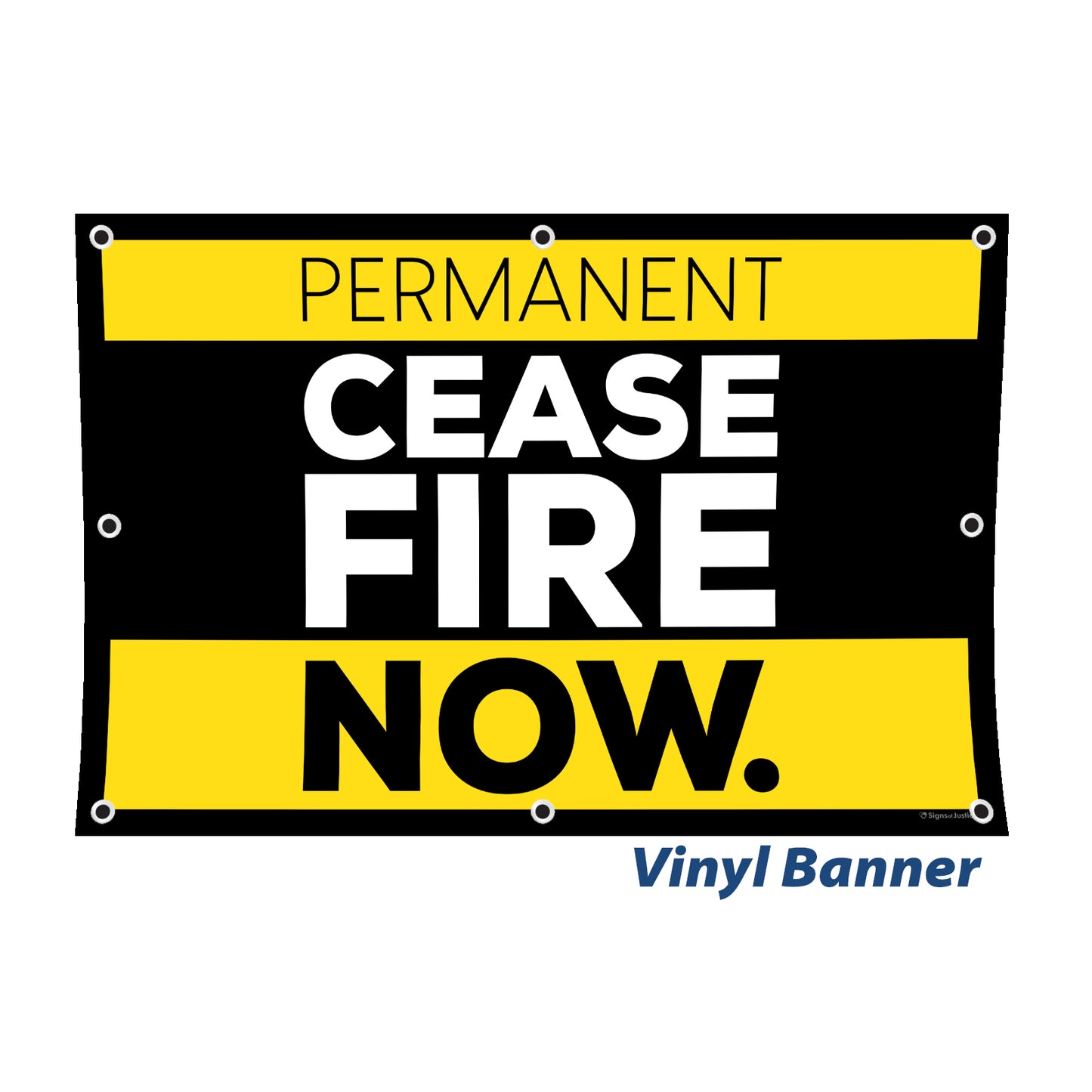 "Cease Fire" Vinyl Banner