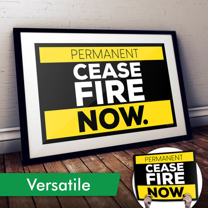 "Cease Fire" Cardstock Print