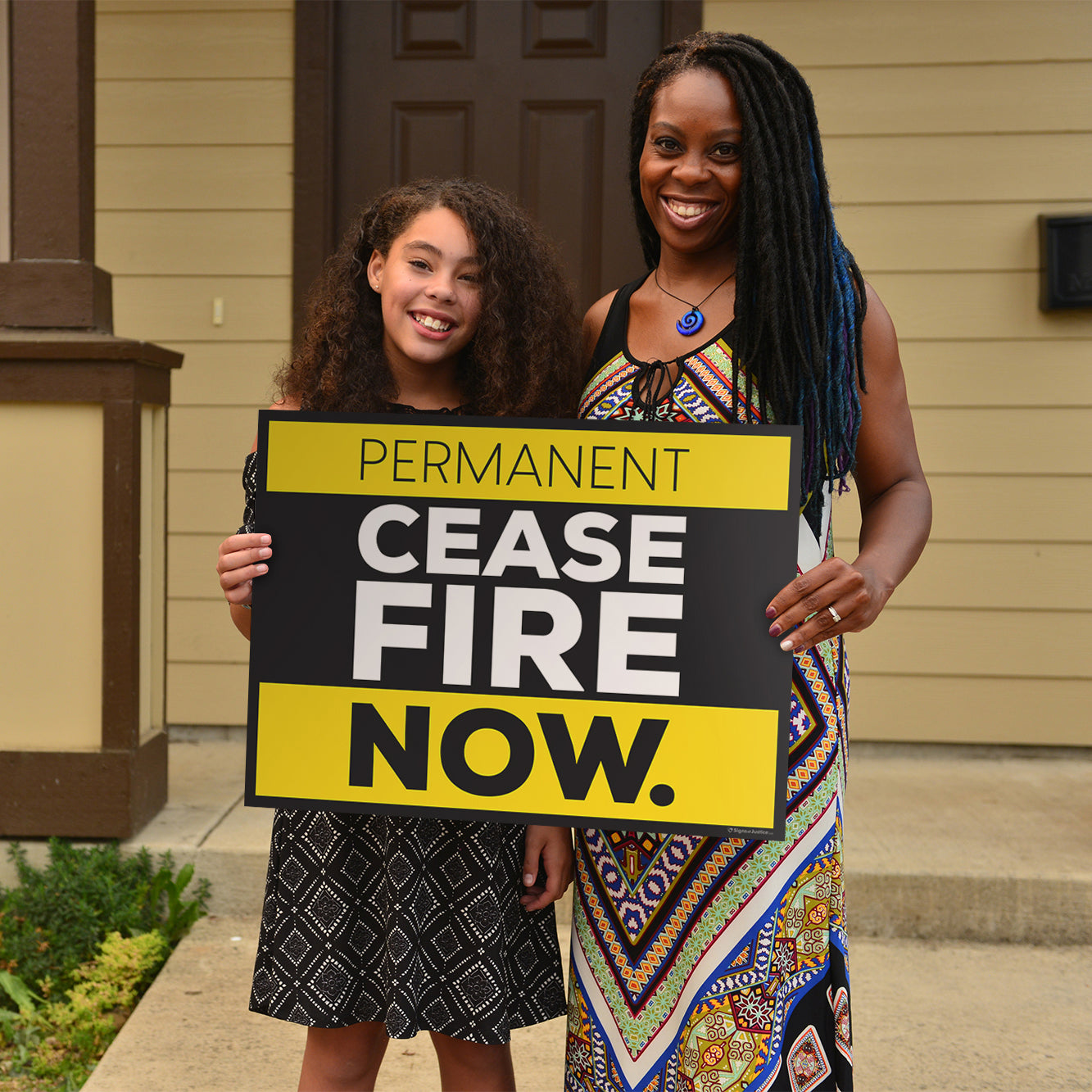 "Cease Fire" Yard Sign