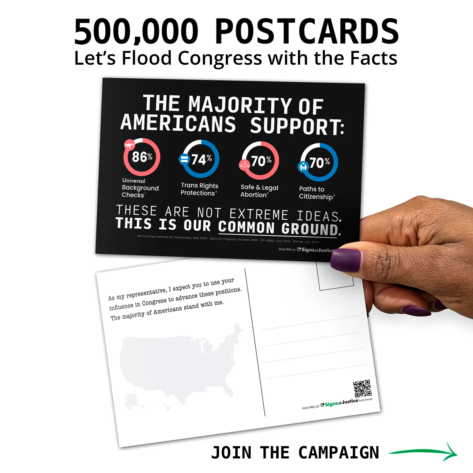 The Majority Project: 500k Postcards to Congress