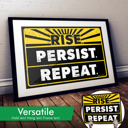 "Rise Persist Repeat" Cardstock Print