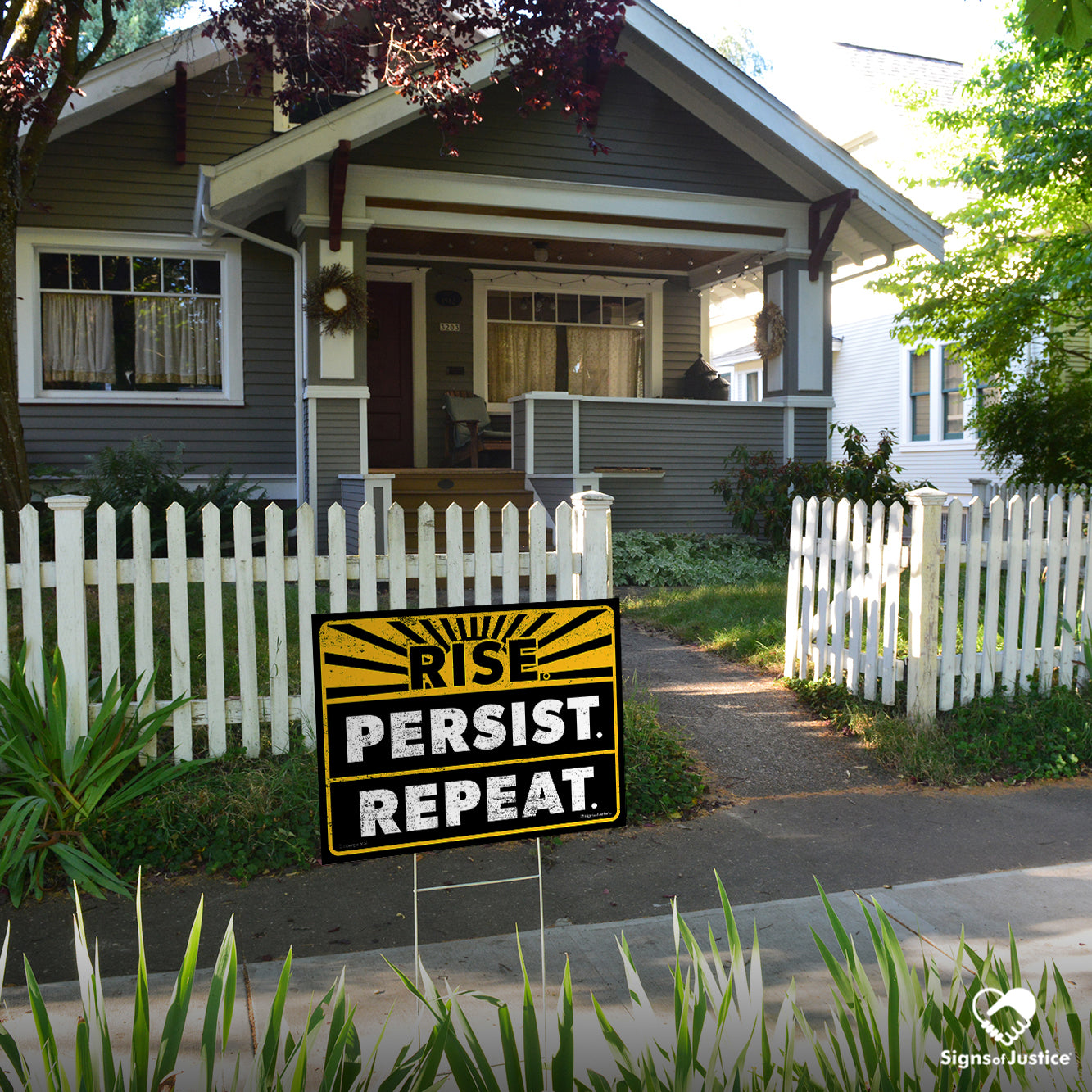 "Rise Persist Repeat" Yard Sign