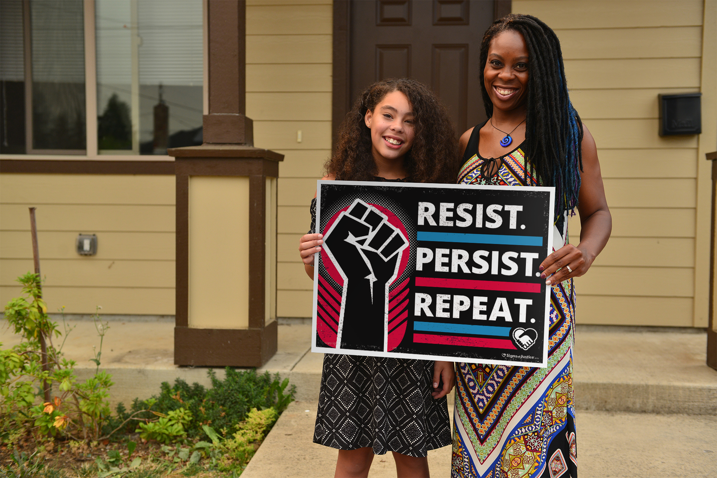 "Resist Persist Repeat" Yard Sign