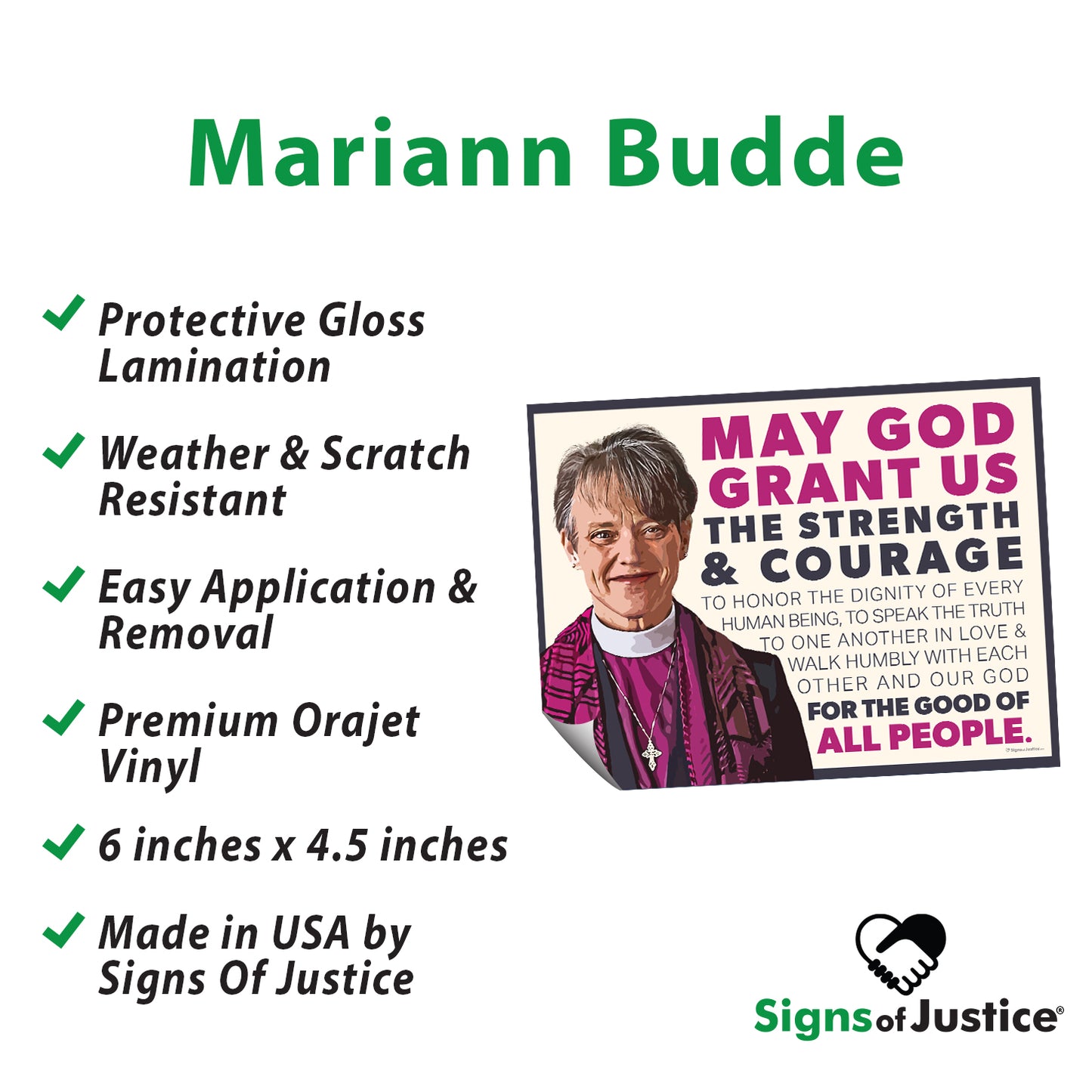 "Mariann Budde Bishop" Bumper Stickers