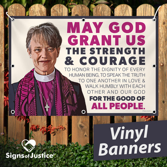 "Mariann Budde Bishop" Vinyl Banner