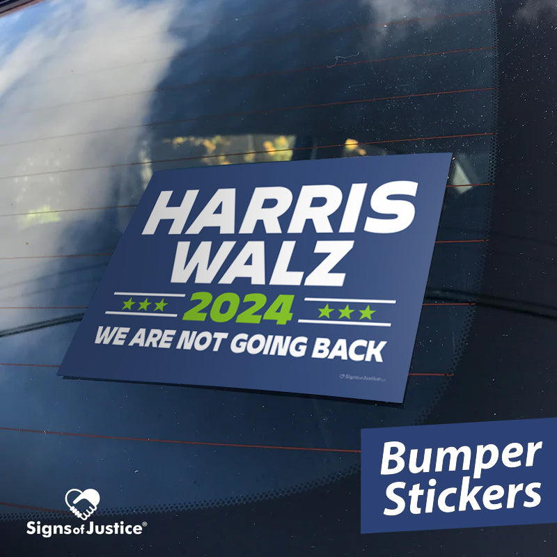 "Harris Walz 2024 (Brat Green)" Campaign Bumper Sticker