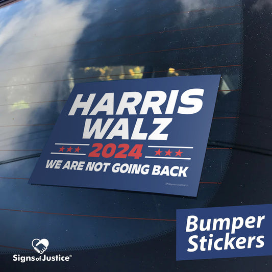 "Harris Walz 2024" Campaign Bumper Sticker