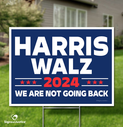 "Harris Walz 2024" Campaign Yard Sign