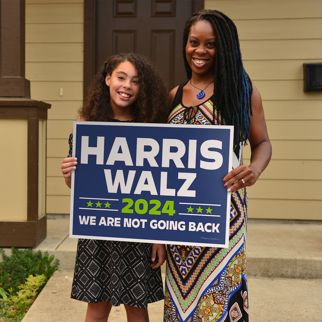 "Harris Walz 2024 (Brat Green)" Campaign Yard Sign