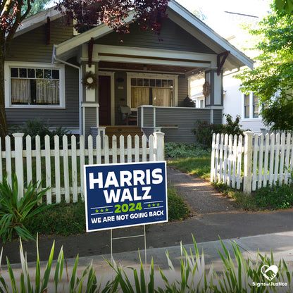 "Harris Walz 2024 (Brat Green)" Campaign Yard Sign