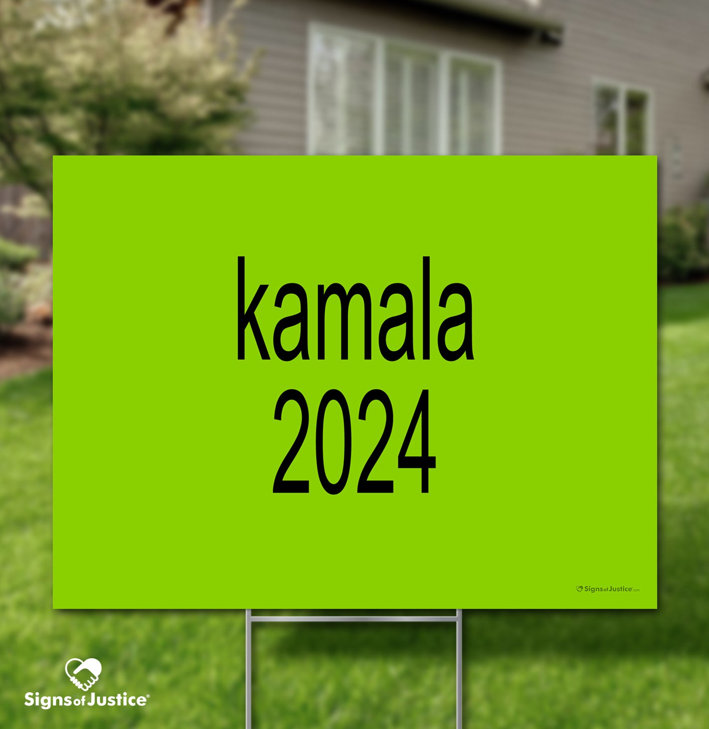 "Kamala Harris 2024 (brat)" Campaign Yard Sign