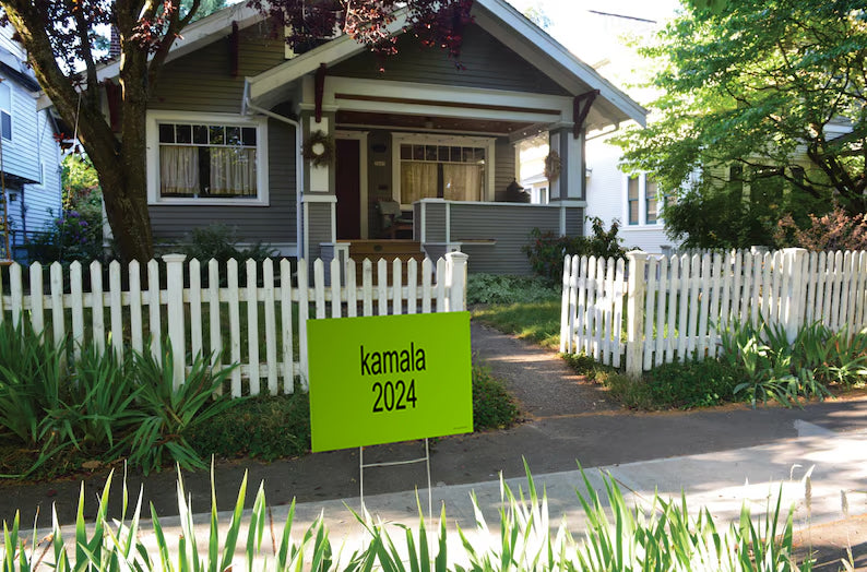 "Kamala Harris 2024 (brat)" Campaign Yard Sign