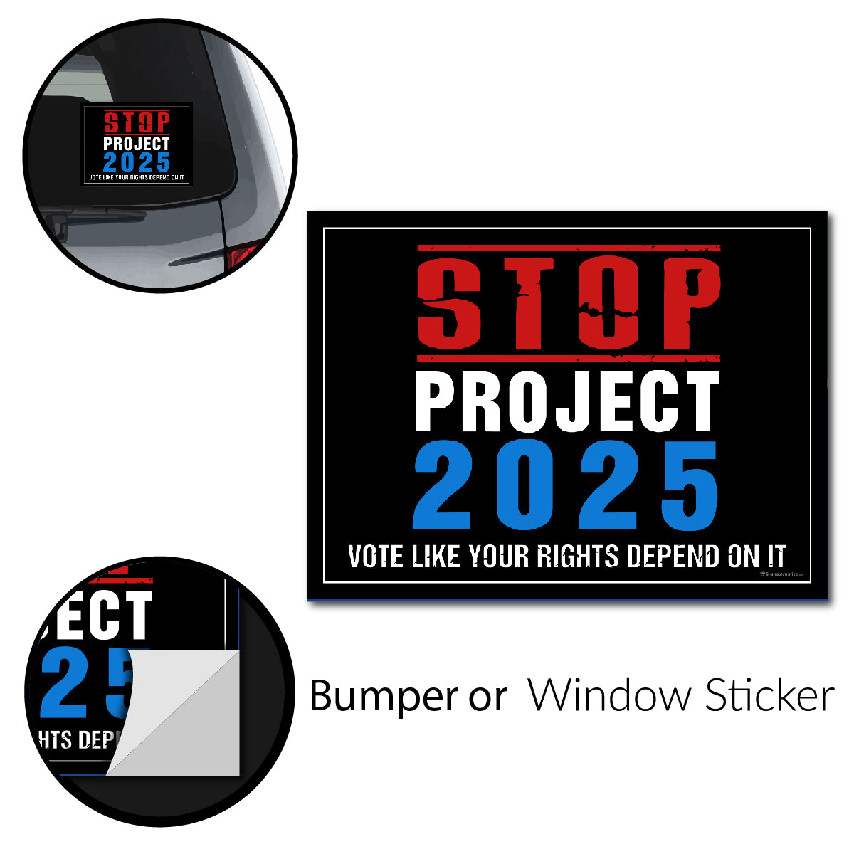 "STOP Project 2025" Bumper Sticker