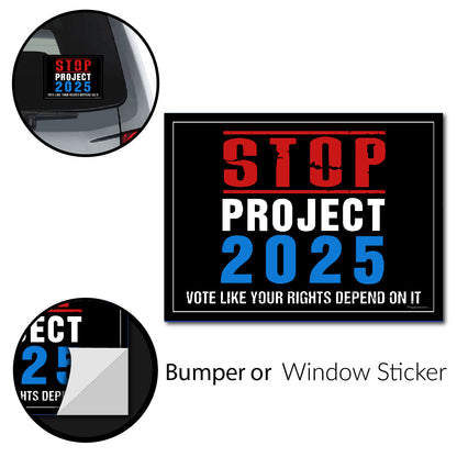 "STOP Project 2025" Bumper Sticker