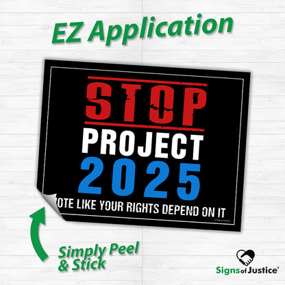 "STOP Project 2025" Bumper Sticker