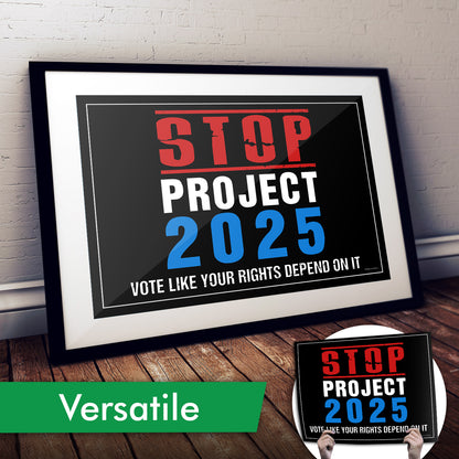 "STOP Project 2025" Cardstock Print