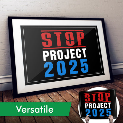 "STOP Project 2025" Cardstock Print